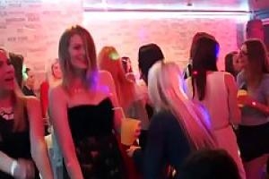 Hot girls went to a local night club to have some fun with handsome guys