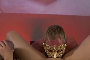 Masked German swingers are having a hot wild scene  with pleasure  in the porn studio