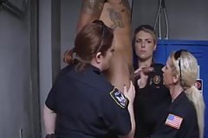 Police ladies are using opportunities to fuck handsome guys  even instead of doing their jobs