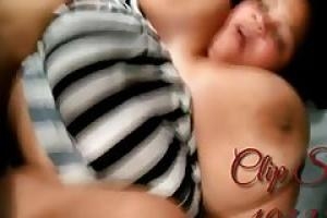 Fat woman likes to spread her legs wide and get her pussy licked and fucked