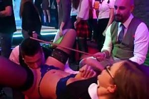Busty girls had wild sex with horny guys they just met  at the crazy party